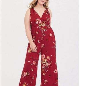 Torrid floral jumpsuit/romper